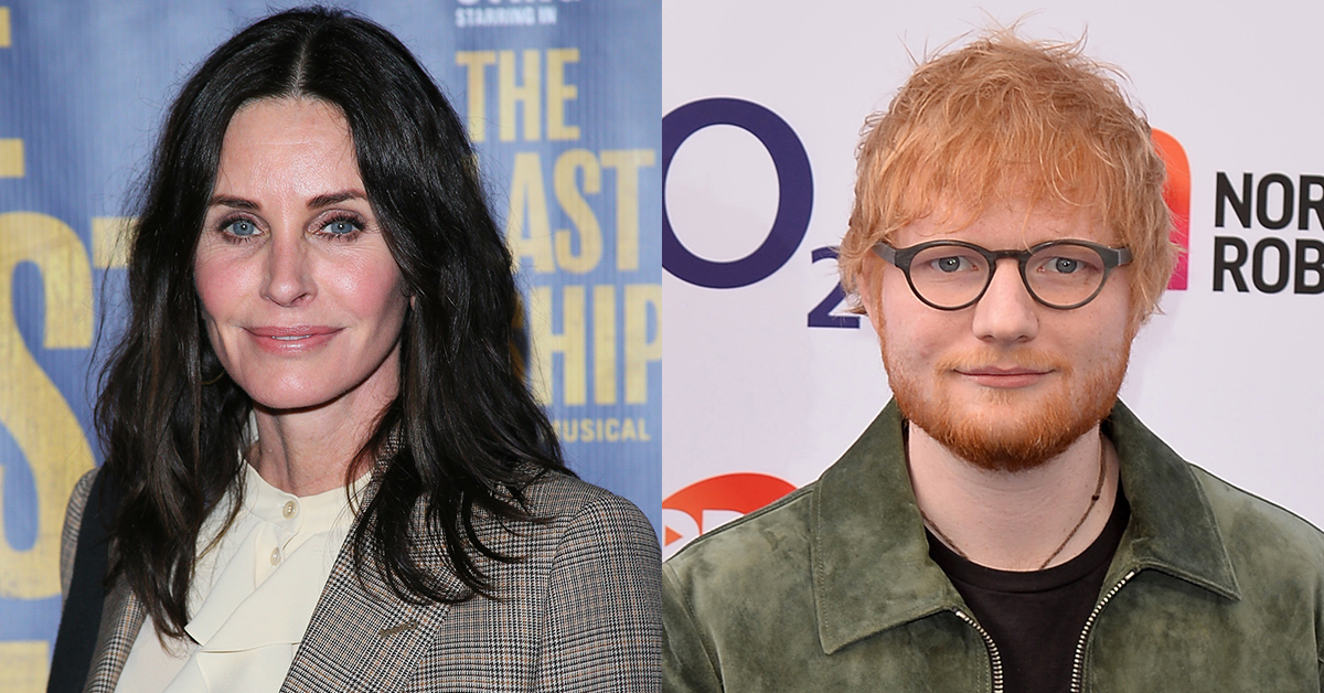 Courtney Cox And Ed Sheeran Hilariously Recreate ‘the Routine From ‘friends Popstar